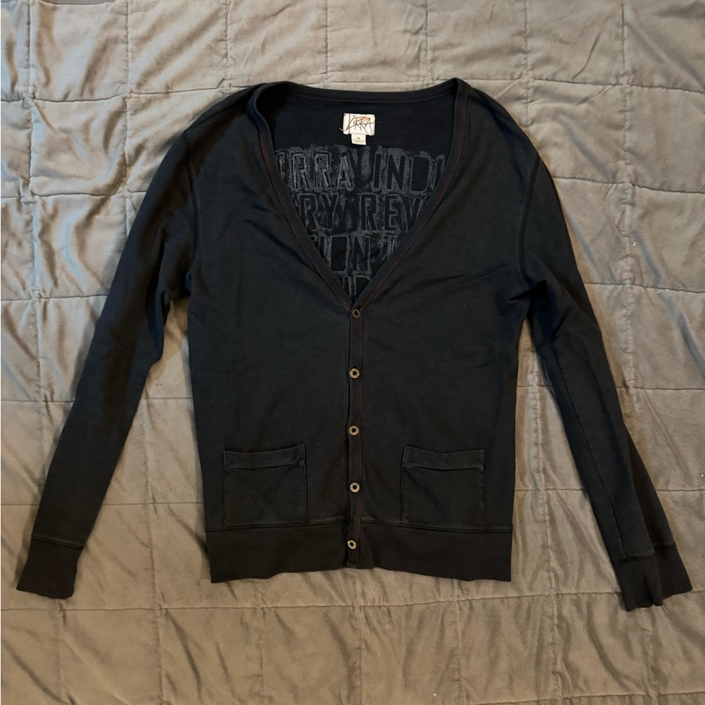 Men’s Cardigan - Kirra Black (M)